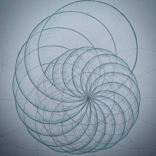 Logarithmic Spiral using rotating octagons