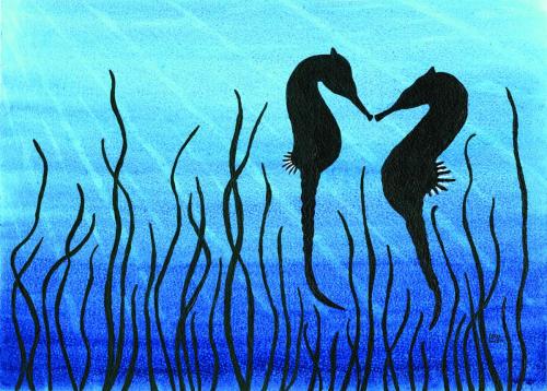 Seahorses in Love